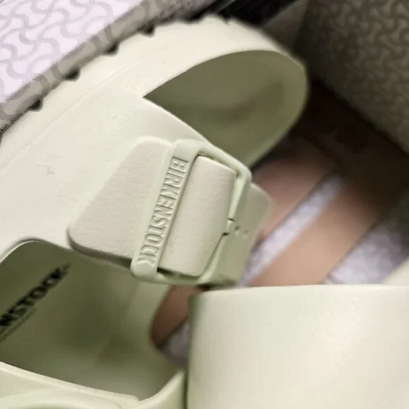 New Birkenstock Women Arizona EVA Faded Lime Waterproof Pool Slide Sandals 10 41 - Picture 5 of 7